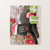 Kerstmis - LabraDoodle - Miller Legpuzzel (Verticaal)