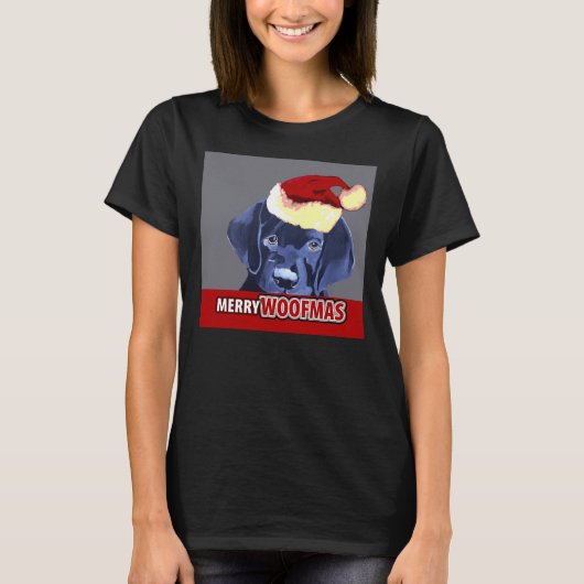 Kerstmis Labrador 189 T-shirt (Voorkant)