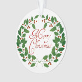 Kerstmis Laurier Ornament (voorkant)