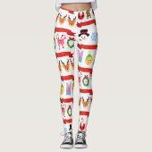 Kerstmis Leggings (Voorkant)