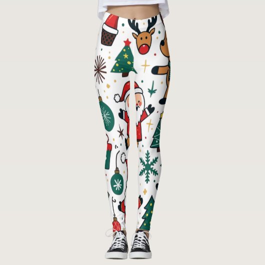 Kerstmis Leggings (Voorkant)