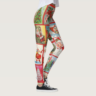 Kerstmis Leggings Kaarten Vrouwenreuzen