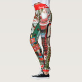 Kerstmis Leggings personaliseren laat het sneeuwen (Links)