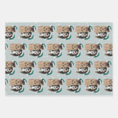 Kerstmis Leonberger en Bernese Mountain Dog Inpakpapier Vel (Voorkant)