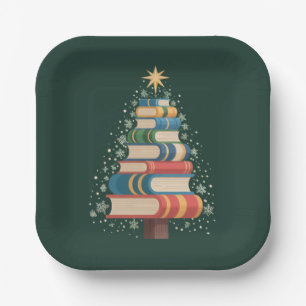 Kerstmis Leraar Boeken Boom Xmas Lezen Vakantie Papieren Bordje