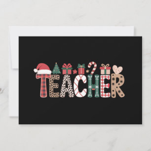 Kerstmis Leraar Leven Leren Liefde Inspirerend Feestdagenkaart