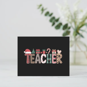 Kerstmis Leraar Leven Leren Liefde Inspirerend  Feestdagenkaart