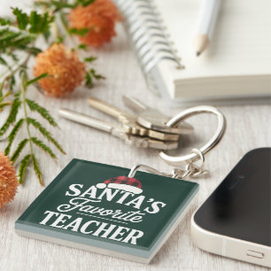 Kerstmis leraar van Sint favoriete studenten lesge Sleutelhanger