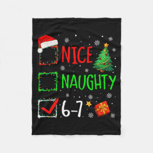 Kerstmis Leuk Stout 67 Brainrot Grappig 6-7 Meme Fleece Deken