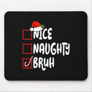 Kerstmis Leuk Stout Broer Grappige Kerstlijst Vrou Muismat