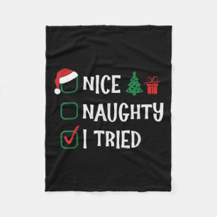 Kerstmis Leuk Stout Ik Heb Geprobeerd Lijst Grappi Fleece Deken