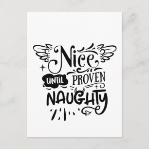 Kerstmis leuk tot het naughty blijkt Funny Santa Feestdagenkaart