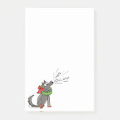 Kerstmis leuk voor kinderen met wolf post-it® notes (Voorkant)