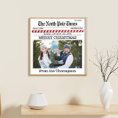 Kerstmis Leuke Eenvoudige Kranten Print Typografie Foto Afdruk