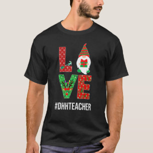 Kerstmis LIEFDE DHH Leraar Dove & Slechthorende T-shirt