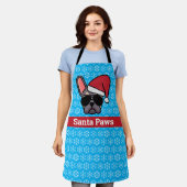 Kerstmis Lila Tan French Bulldog Schort (Gedragen)