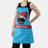 Kerstmis Lila Tan French Bulldog Schort (Insitu)