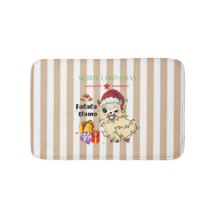 Kerstmis Llama Bath Mat