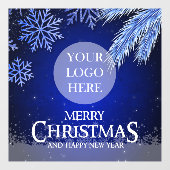 Kerstmis Logo Raamsticker (Vel)