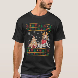Kerstmis, lomp met Sweater Cute Beagle Wearing Rei T-shirt