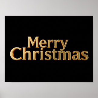 Kerstmis Luxe Typografie Poster Papier H11