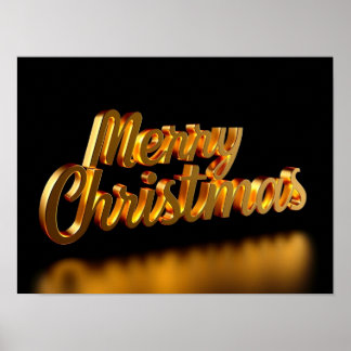 Kerstmis Luxe Typografie Poster Papier H13