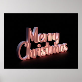 Kerstmis Luxe Typografie Poster Papier H23