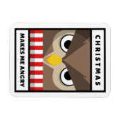 Kerstmis maakt me boos magneet (Horizontaal)