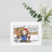 Kerstmis "maar de Heer" Cartoon Nr 7 Feestdagenkaart (Staand voorkant)