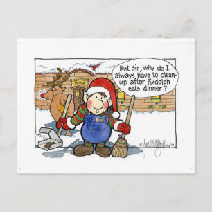 Kerstmis "maar de Heer" Cartoon Nr 7 Feestdagenkaart