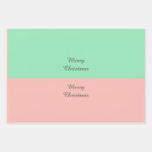Kerstmis Macaron Bomen en Kaarsen Aangepaste Beric Inpakpapier Vel (Voorkant 3)