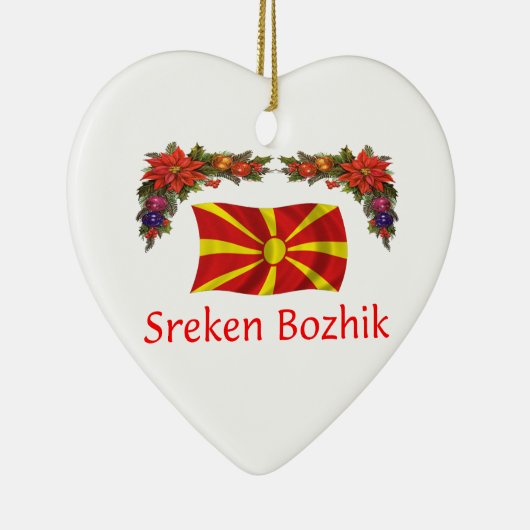 Kerstmis Macedonië Keramisch Ornament (Rechts)