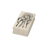 Kerstmis Madonna en Kind Rubberstempel (Stempel)