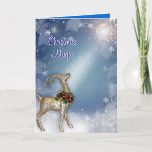 Kerstmis Magic Rendier Feestdagen Kaart
