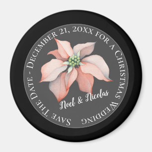 Kerstmis Magic/Save the Date/Holiday Weddenschap Magneet