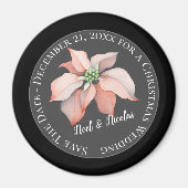 Kerstmis Magic/Save the Date/Holiday Weddenschap Magneet (Voorkant)