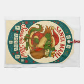 Kerstmis Mahj Keukenhanddoek (Horizontaal)