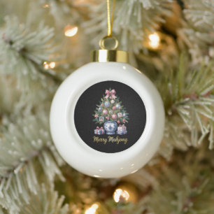 Kerstmis Mahjong Kerstboom Vakantie Vaas Xmas Keramische Bal Ornament