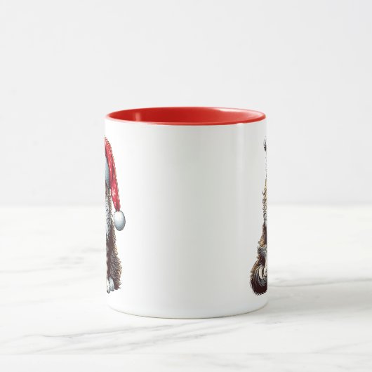 Kerstmis Maine coon kat, Santa Maine Coon kitten Mok (Midden)