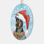 Kerstmis Manchester Terrier Keramisch Ornament (Links)