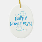 Kerstmis Manchester Terrier Keramisch Ornament (Achterkant)