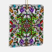 kerstmis Mandala Keramisch Ornament (Rechts)