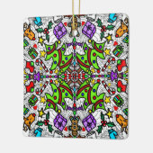 kerstmis Mandala Keramisch Ornament (Links)