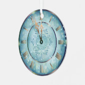 Kerstmis Mandala Metalen Ornament (Voorkant links)