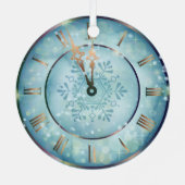 Kerstmis Mandala Metalen Ornament (Achterkant)