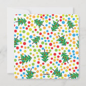 Kerstmis maretak kerstkaart (Achterkant)