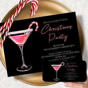 Kerstmis Martini Cocktail Feestdag Kaart
