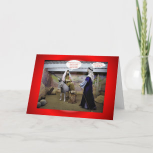 Kerstmis MARY EN JOSEPH van Kerstmis IN SCHUUR Feestdagen Kaart