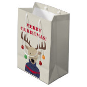 Kerstmis Medium Cadeauzakje (Achterkant Gekanteld)