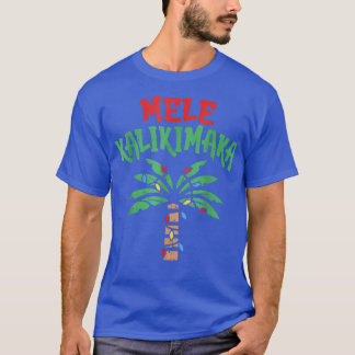 Kerstmis Mele Kalikimaka Palm Tree Hawaiian Light T-shirt
